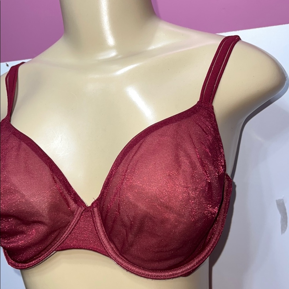 Victoria's Secret Red Full Coverage Bra with Molded Cups zs‎ 34D